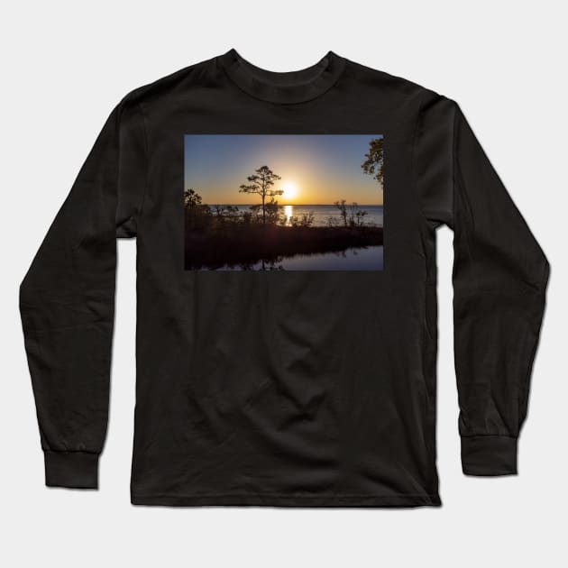 Sunset Escambia Bay Long Sleeve T-Shirt by Ckauzmann